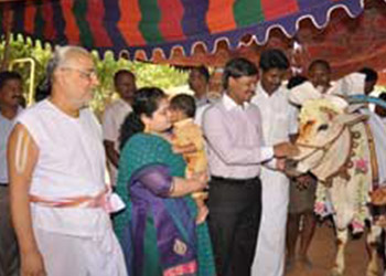 thiruvallur temple , Sri Veeraraghava Swamy Temple , Goshala , donation